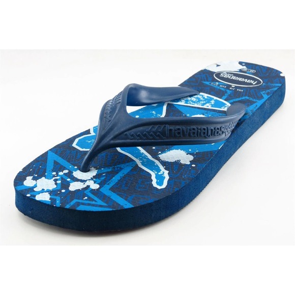 Havaianas Surf Flip Flop Blue Synthetic‎ Men Shoes Size 7-8 M - Picture 1 of 6